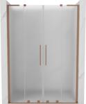 Mexen Velar L Duo tolóajtós zuhanykabin 150 cm, homályos, csiszolt réz - 871-150-003-32-65 (871-150-003-32-65)