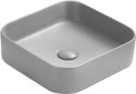 Mexen Vena pultra ültethető mosdó 37 x 37 cm, világosszürke matt - 22193761 (22193761)