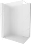 Mexen Kioto-X Walk-in zuhanyfal 160 x 200 cm, matt 10 mm, fehér - 800-160-101-20-30-X (800-160-101-20-30-X)