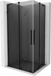 Mexen Velar L Duo tolóajtós zuhanykabin 100 x 90 cm, grafit, fekete - 871-100-090-02-43-70 (871-100-090-02-43-70)
