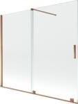 Mexen Velar 2-szárnyas toló kádparaván 180 x 150 cm, átlátszó, rózsaarany - 896-180-000-01-60 (896-180-000-01-60)
