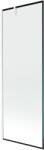 Mexen Next 1-szárnyú zuhanyfal 70 x 150 cm, fekete keret, fehér - 895-070-000-00-70-20 (895-070-000-00-70-20)