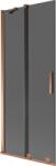 Mexen Velar kádparaván 2-szárnyú tolóajtó 80 x 150 cm, grafit, rózsaarany - 896-080-000-41-60 (896-080-000-41-60)