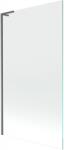 Mexen Next L kádparaván 1-szárnyas 100 x 150 cm, átlátszó, szálcsiszolt fegyverszürke - 895-100-000-03-00-66 (895-100-000-03-00-66)