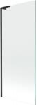 Mexen Next L fürdőkádparaván, 1-szárnyú, 80 x 150 cm, átlátszó, fekete - 895-080-000-03-00-70 (895-080-000-03-00-70)