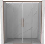 Mexen Rox Duo tolóajtós zuhanyajtó 180 cm, átlátszó, csiszolt réz - 8C2-180-002-65-00 (8C2-180-002-65-00)