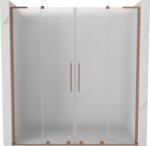 Mexen Velar L Duo toló zuhanyajtó 200 cm, fagyott, szálcsiszolt réz - 871-200-003-32-65 (871-200-003-32-65)