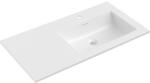 Mexen Otis süllyesztett mosdó jobb oldali 91 x 46, 5 cm, fényes fehér - 25189000P (25189000P)