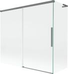 Mexen Rox L kádparaván 2 szárnyas toló 170 + 70 x 150 cm, átlátszó, gun metal - 8C9L-170-070-95-00 (8C9L-170-070-95-00)