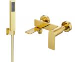 Mexen Zero R02 kádtöltő csaptelep zuhany szettel, arany - 7113R02-50 (7113R02-50)
