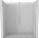 Mexen Velar L Duo tolóajtó zuhanyhoz 200 cm, homokfúvott, szálcsiszolt nikkel - 871-200-003-32-97 (871-200-003-32-97)