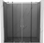 Mexen Velar Duo tolóajtós zuhanykabin 180 cm, grafit, króm - 871-180-000-42-01 (871-180-000-42-01)