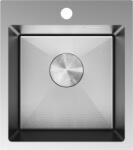 Mexen Solix rozsdamentes acél mosogató, 1-medencés, 400 x 450 mm, inox HC - 6401401000-01HC (6401401000-01HC)