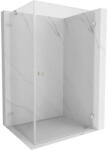 Mexen Lunar-B zuhanykabin, jobbra nyíló 100 x 90 cm, átlátszó, szálcsiszolt nikkel - 832-100-090-97-00-P (832-100-090-97-00-P)