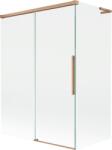 Mexen Rox L kádparaván 2-szárnyas eltolható 120 + 70 x 150 cm, átlátszó, csiszolt réz - 8C9L-120-070-65-00 (8C9L-120-070-65-00)