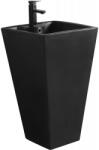 Mexen Pia 47 x 47 cm-es szabadon álló mosdó, fekete matt - 26104770 (26104770)