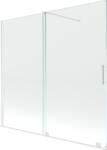 Mexen Velar 2-szárnyú, eltolható fürdőkád paraván 170 x 150 cm, átlátszó, fehér - 896-170-000-01-20 (896-170-000-01-20)