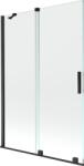 Mexen Velar 2 ajtós, eltolható kádparaván 120 x 150 cm, átlátszó, fekete - 896-120-000-01-70 (896-120-000-01-70)
