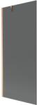 Mexen Next fürdőkád paraván 1-szárnyú 80 x 150 cm, grafit, csiszolt réz - 895-080-000-00-40-65 (895-080-000-00-40-65)