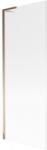 Mexen Next L kádparaván 1-ajtós 70 x 150 cm, csíkos, rózsaarany - 895-070-000-03-09-60 (895-070-000-03-09-60)