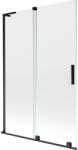 Mexen Velar L 2-szárnyú tolóajtós kádparaván 120 x 150 cm, átlátszó, fekete - 896-120-003-01-70 (896-120-003-01-70)