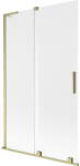 Mexen Velar L kádparaván 2-szárnyú toló 110 x 150 cm, matt, arany szálcsiszolt - 896-110-003-31-55 (896-110-003-31-55)