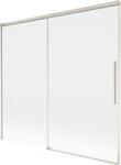 Mexen Rox kétszárnyas toló zuhanyfal 170 x 150 cm, átlátszó, szálcsiszolt nikkel - 8C9-170-001-97-00 (8C9-170-001-97-00)