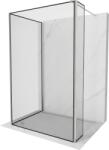 Mexen Kioto zuhanyfal Walk-in 120 x 120 x 40 cm, fekete keret, polírozott nikkel - 800-120-120-221-97-70-040 (800-120-120-221-97-70-040)