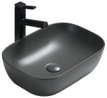 Mexen Rita mosdókagyló munkalapra szerelhető 45 x 32 cm, sötétszürke matt - 21084571 (21084571)