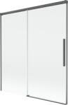 Mexen Rox 2 szárnyas, eltolható fürdőkád paraván 150 x 150 cm, átlátszó, gun gray kefe - 8C9-150-001-66-00 (8C9-150-001-66-00)