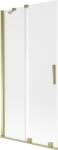 Mexen Velar 2-szárnyú toló zuhanyfal 90 x 150 cm, matt, arany - 896-090-000-31-50 (896-090-000-31-50)