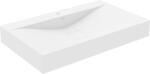 Mexen Poli 80 x 48 cm-es, fehér, öntött márvány pult feletti mosdó - 23028001 (23028001)
