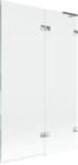 Mexen Lunar L kádparaván 2-szárnyas jobb 110 x 150 cm, átlátszó, króm - 897L-110-100-01-00-P (897L-110-100-01-00-P)