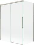 Mexen Rox 2-szárnyú toló fürdőkád paraván 120 + 70 x 150 cm, átlátszó, szálcsiszolt nikkel - 8C9-120-070-97-00 (8C9-120-070-97-00)