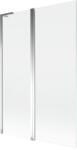 Mexen Mist L kádparaván 2 szárnyú 120 x 150 cm, átlátszó, króm - 8A9L-120-011-01-00 (8A9L-120-011-01-00)