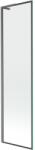 Mexen Next L kádparaván 1-szárnyú 50 x 150 cm, fekete keret, gun gray csiszolt - 895-050-000-03-70-66 (895-050-000-03-70-66)