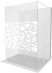 Mexen Kioto szabadonálló zuhanyfal 110 x 200 cm, fehér mintás 8 mm, fehér - 800-110-002-20-85 (800-110-002-20-85)