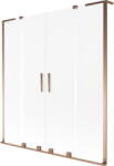 Mexen Velar L Duo kádparaván 2-szárnyú tolóajtós 140 x 150 cm, matt, rózsaarany - 896-140-003-32-60 (896-140-003-32-60)