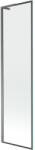 Mexen Next L fürdőkád paraván, 1 szárnyú, 50 x 150 cm, fekete keret, gun metal - 895-050-000-03-70-95 (895-050-000-03-70-95)