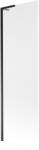 Mexen Next L kádparaván 1-szárnyú 60 x 150 cm, fagyott, fekete - 895-060-000-03-30-70 (895-060-000-03-30-70)