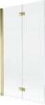 Mexen Mist kádparaván, 2 szárnyú, balos, 100 x 150 cm, átlátszó, arany - 8A9-100-002-50-00-L (8A9-100-002-50-00-L)