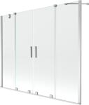 Mexen Velar Duo kétszárnyú, toló kádparaván 170 x 150 cm, átlátszó, króm - 896-170-000-02-01 (896-170-000-02-01)