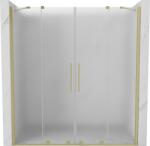 Mexen Velar Duo tolóajtós zuhanyajtó 170 cm, jégvirág, arany kefélt - 871-170-000-32-55 (871-170-000-32-55)