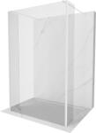 Mexen Kioto szabadon álló zuhanyfal 170 x 30 x 30 cm, átlátszó, fehér - 800-170-030-222-20-00-030 (800-170-030-222-20-00-030)