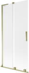 Mexen Velar L kádparaván 2-szárnyú toló 90 x 150 cm, fagyott, arany - 896-090-003-31-50 (896-090-003-31-50)