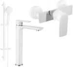 Mexen Alfa DQ40 zuhanykészlet, fehér/króm - 745714DQ40-02 (745714DQ40-02)