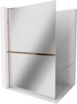Mexen Kioto+ L zuhanyfal polccal, Walk-in 70 x 200 cm, tükör, rózsaarany - 800-070-123-60-50 (800-070-123-60-50)