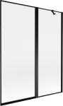 Mexen Mist 2 szárnyas, jobbos kádparaván 140 x 150 cm, fekete keret, fekete - 8A9-140-011-70-70-P (8A9-140-011-70-70-P)