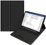 Haffner Apple iPad 10.9 (2022) tablet tok (Smart Case) on/off funkcióval, Apple Pencil tartóval, billentyűzettel - black (ECO csomagolás) (FN0485) (FN0485)