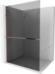 Mexen Kioto+ L zuhanyfal polccal Walk-in 80 x 200 cm, grafit, rózsaarany - 800-080-123-60-40 (800-080-123-60-40)